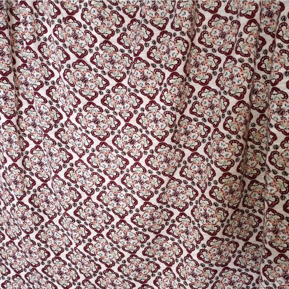 Aeropostale XL White Multicolored Longsleeves 100% Rayon Peasant Women's Top - Picture 9 of 10